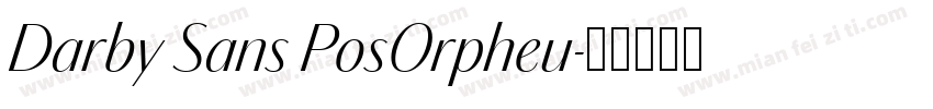 Darby Sans PosOrpheu字体转换